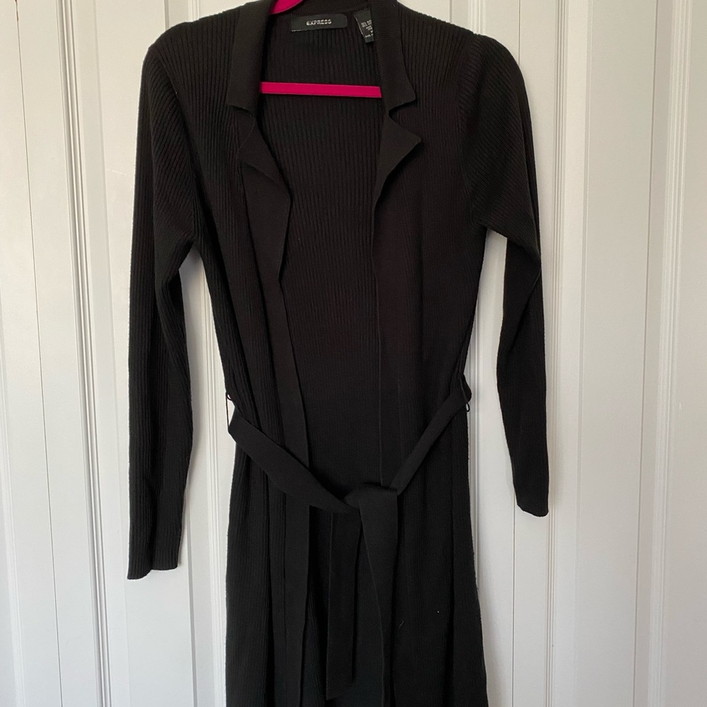 Long black sweater by Express